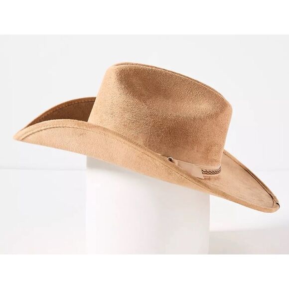 ASN for Anthropology Hats Nomad Cowboy Braided Belt Rancher Hat in Beige/ NWT main image 4